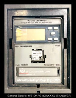GE WPS-08 WE1DAPG11XAXXXX Circuit Breaker (E/O,D/O) - 800 Amp