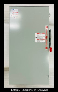 Eaton DT364URKN Heavy Duty Safety Switch - 200A/600V/3P/N3R - Unused