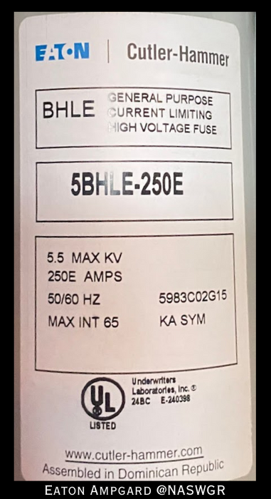 Eaton / Cutler Hammer Ampgard Medium Voltage Control Cell Section- 1250HP/4160V