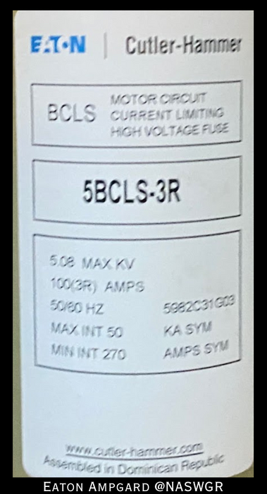 Eaton / Cutler Hammer Ampgard Medium Voltage Control Cell Section- 300HP/4160V