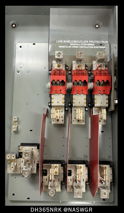 Eaton DH365NRK Heavy Duty Safety Switch - 400A/600V/3P4W/N3R - Unused