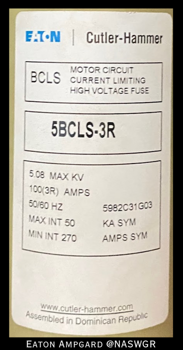 Eaton / Cutler Hammer Ampgard Medium Voltage Control Cell Section- 250HP/4160V