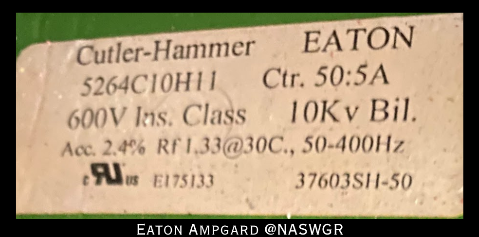 Eaton / Cutler Hammer Ampgard Medium Voltage Control Cell Section- 250HP/4160V