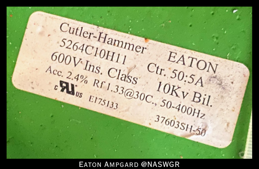 Eaton / Cutler Hammer Ampgard Medium Voltage Control Cell Section- 600HP/4160V
