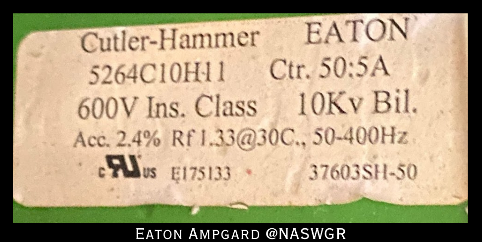 Eaton / Cutler Hammer Ampgard Medium Voltage Control Cell Section- 1250HP/4160V