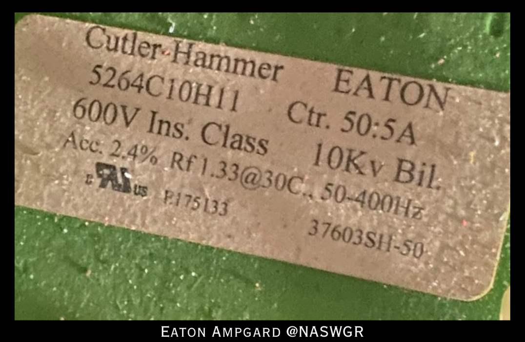 Eaton / Cutler Hammer Ampgard Medium Voltage Control Cell Section- 1250HP/4160V