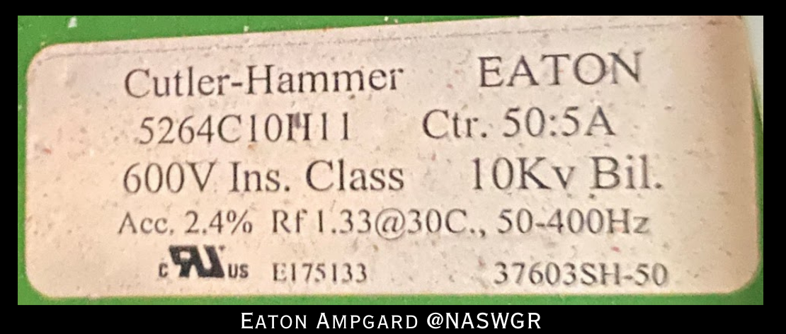 Eaton / Cutler Hammer Ampgard Medium Voltage Control Cell Section- 250HP/4160V