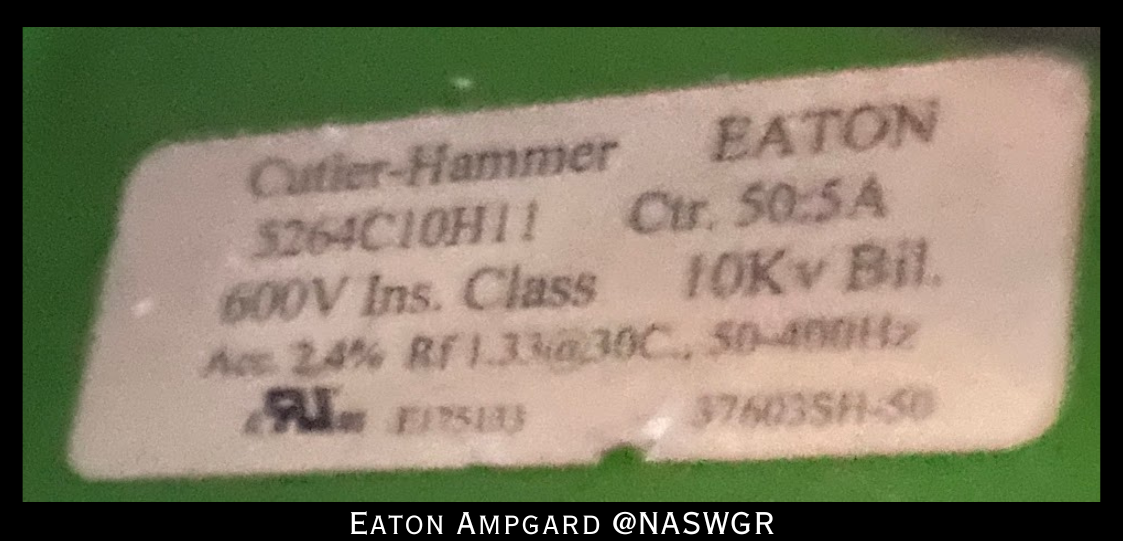 Eaton / Cutler Hammer Ampgard Medium Voltage Control Cell Section- 600HP/4160V