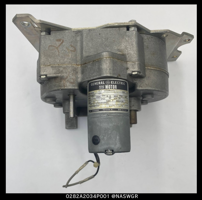 General Electric VB PowerVac Breaker Motor & Gear Box Assembly PN: 0282A2034P001