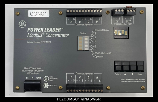 General Electric PLZOOMG01 Power Leader Modbus Concentrator