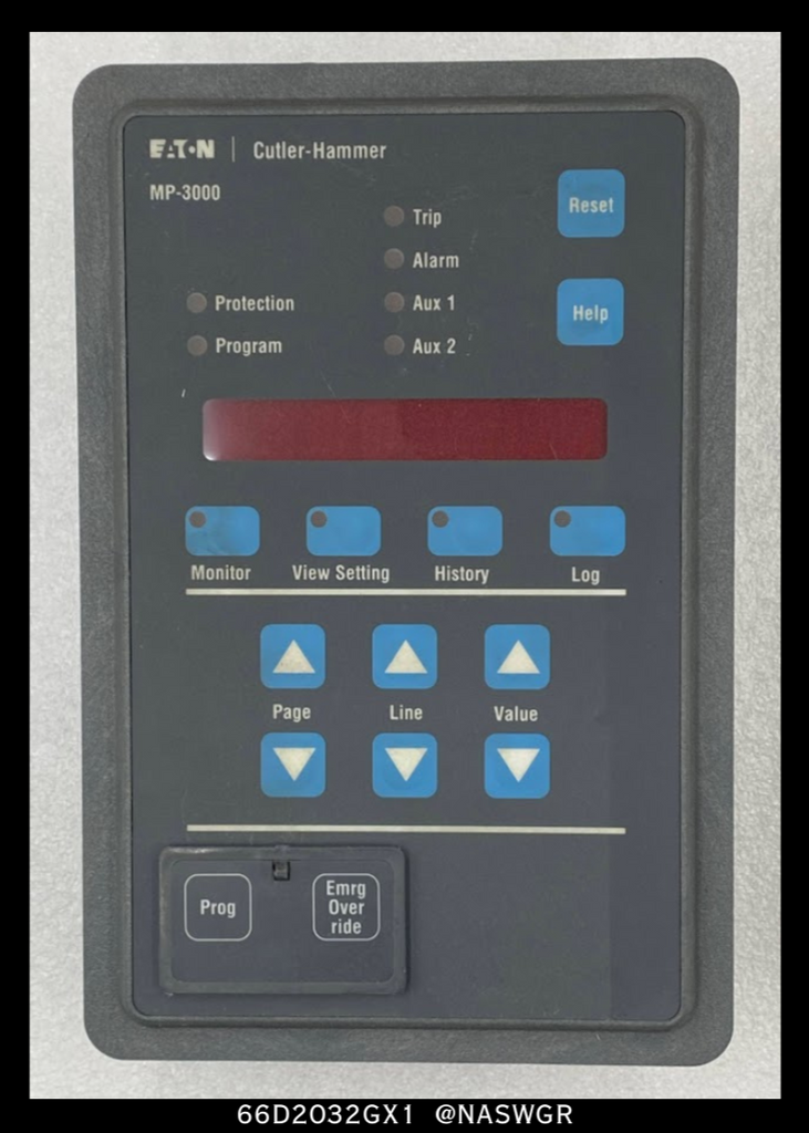 Eaton MP-3000, 66D2032GX1 Motor Protection Relay