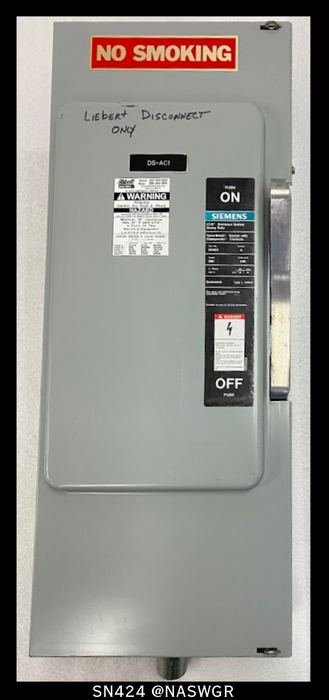 Siemens SN424 Enclosed Type 1 Switch ~ 200 Amp