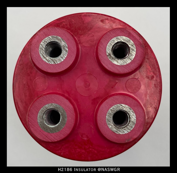 Rostone Corp. Red Glastic H2186 Insulator 6"