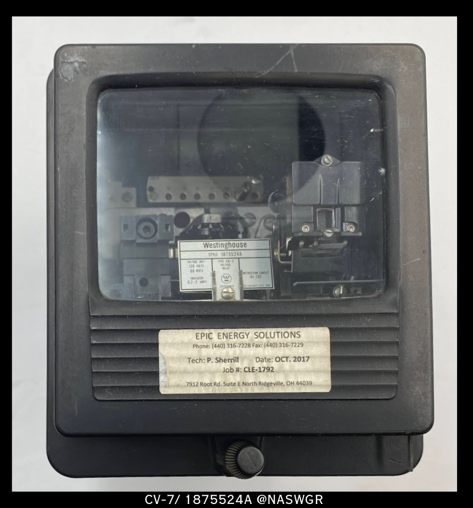 Westinghouse CV-7, 1875524A Voltage Relay - 120V