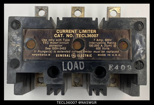 General Electric TECL36007 Current Limiter - 7A/600V