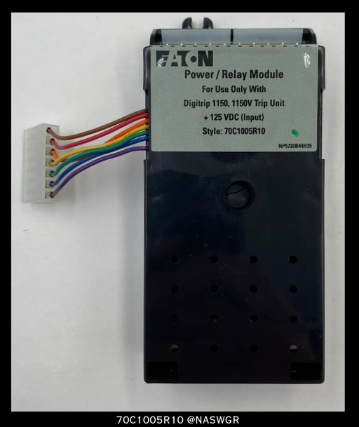 Eaton Digitrip 1150/1150+ Power Relay Module 70C1005R10 - 125vDC - Unused