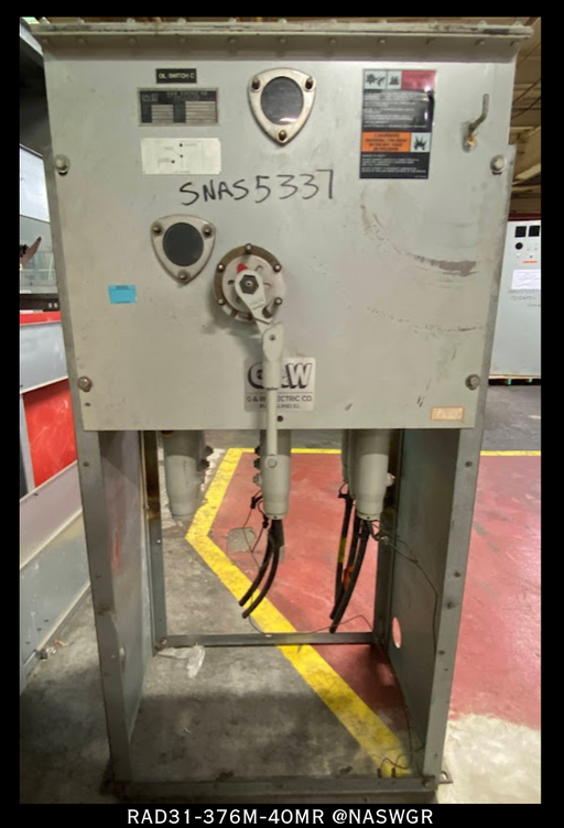 G&W Electric RAD31-376M-40MR Oil Insulated Switch 600A/15.5KV
