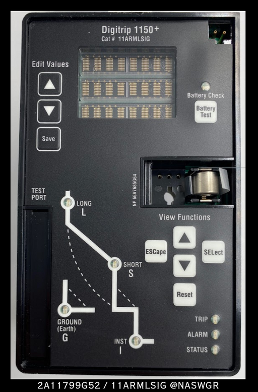 Eaton Digitrip 1150+ 11ARMLSIG/ 2A11799G52 Trip Unit - Unused/ 1 Year Warranty