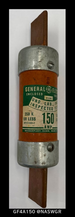 General Electric GF4A150 Enclosed One Time Fuse - 150A/ 250V
