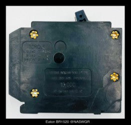 Eaton BR1520 Non-CTL Plug-On Circuit Breaker - 15/20 Amp - Unused - Lot of 10