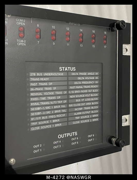 Beckwith Electric M-4272 Motor Bus Transfer System