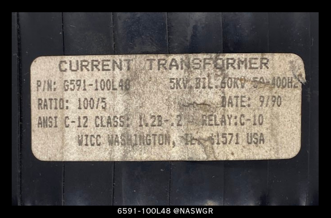 WICC 6591-100L48 Current Transformer - 100:5 Amp
