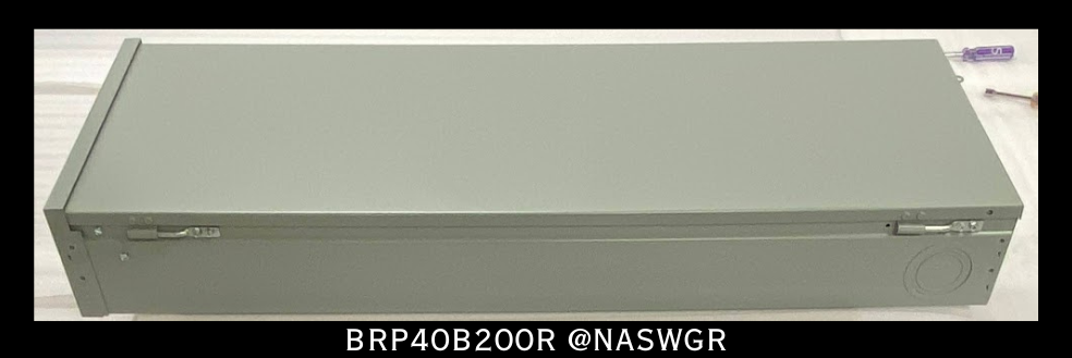 Eaton BRP40B200R BR Load Center Main Breaker Panel - 200A/NEMA 3R - Unused