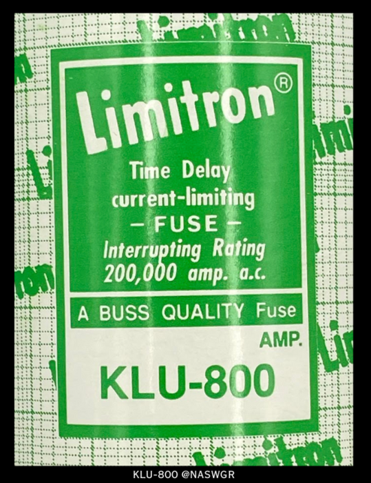 KLU800 fuse , KLU-800 fuse , Cooper Bussman KLU800 Fuse , 600 volt 800 amp Limitron Fuse