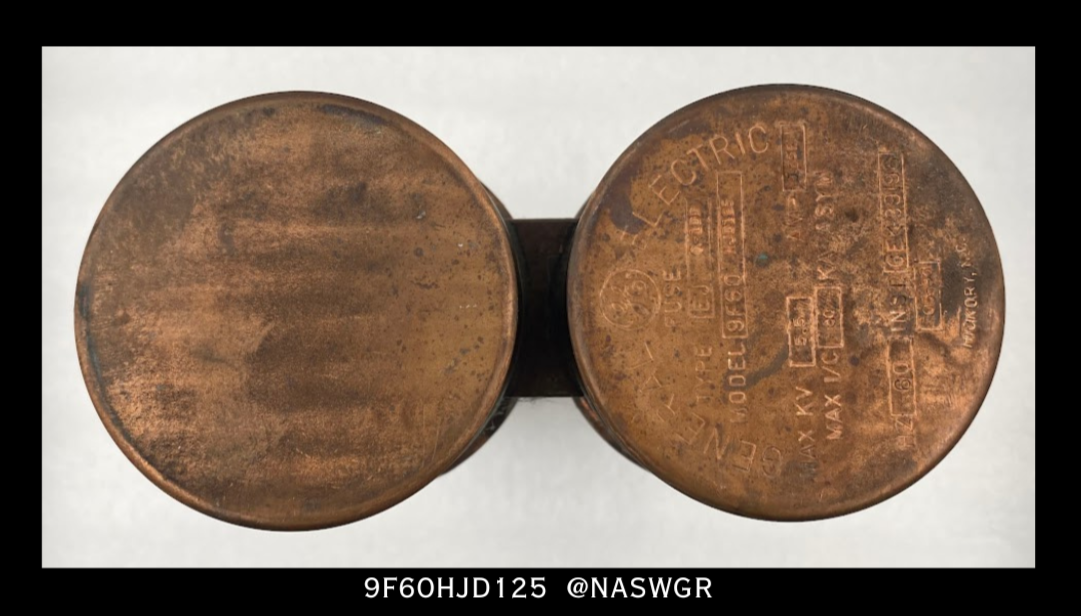General Electric EJO-1DD, 9F60HJD125 Double Barrel Fuse - 125E Amp/5.5kV