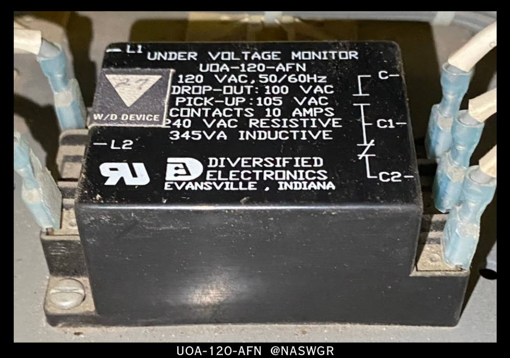 Diversified Electronics UOA-120-AFN Under Voltage Monitor - 120vAC