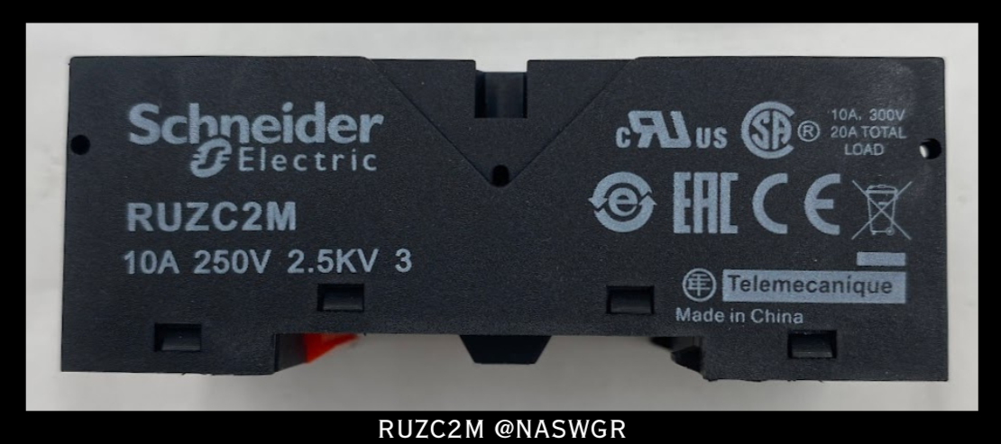 Schneider Electric RUZC2M Simple Socket Relay - 10 Amps - Unused Surplus