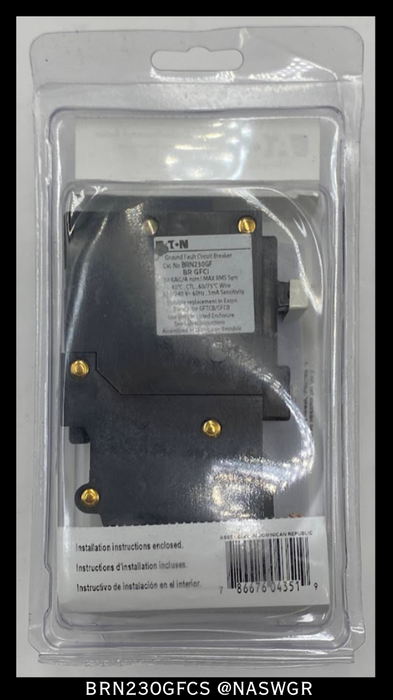Eaton BRN230GFCS Molded Case Circuit Breaker ~ 30 Amp - Unused Surplus