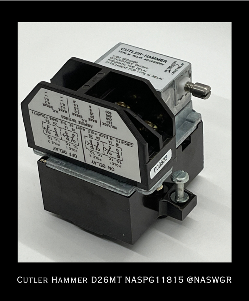 Cutler Hammer D26MT PNEUMATIC TIMER ATTACHMENT
