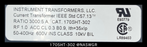 Instrument Transformers 170SHT-302 Current Transformer - 3000:5A - Unused