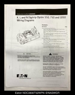 Eaton NDC3800T52WPN Molded Case Circuit Breaker - 800 Amp - Unused/1Yr Warranty