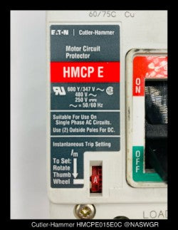 Eaton HMCPE015E0C Motor Circuit Protector - 15 Amp - Tested/1Yr Warranty