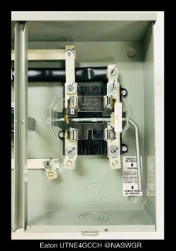 Eaton UTNE4GCCH Meter Socket 125A/600V/1P3W/N3R - Unused