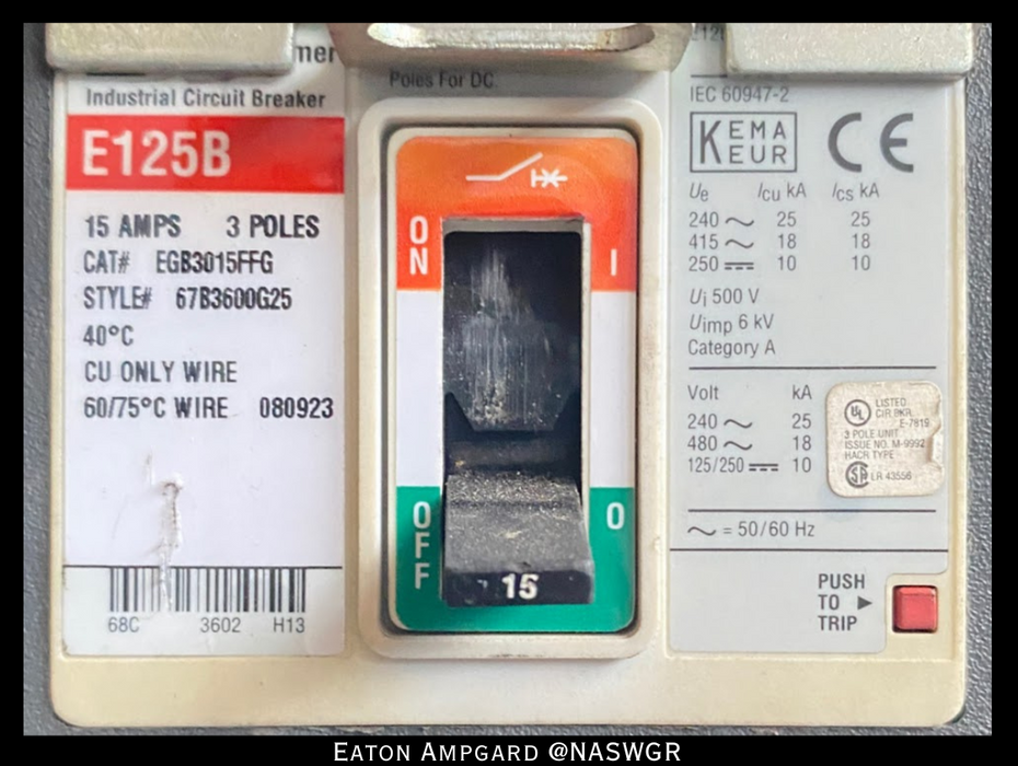 Eaton / Cutler Hammer Ampgard Medium Voltage Control Cell Section- 1333kVA/4160V