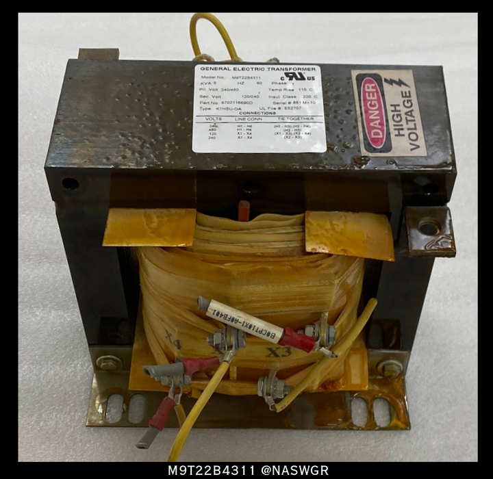 General Electric M9T22B4311 / 8702116690D Control Power Transformer - 240/480V