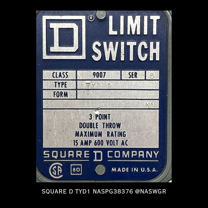 TYD1 - Square D - Limit Switch