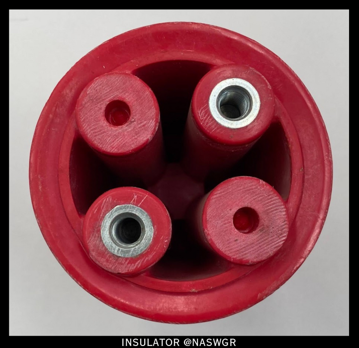 Red Glastic Insulator 6"
