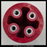 Rostone Corp. Red Glastic H2186 Insulator 6"