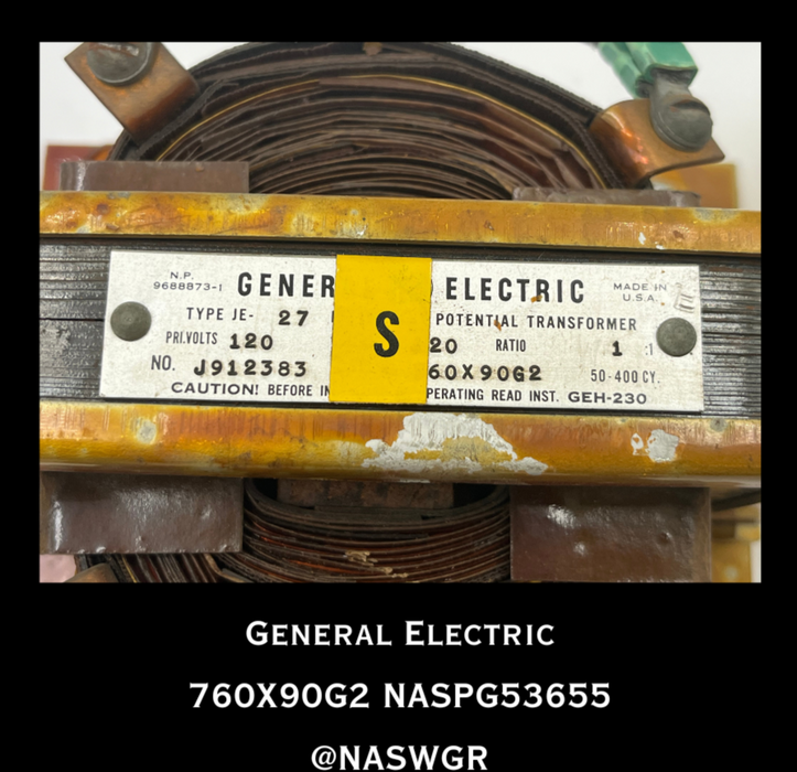 760X90G2 ~ General Electric 760X90G2 JE-27 TRANSFORMER