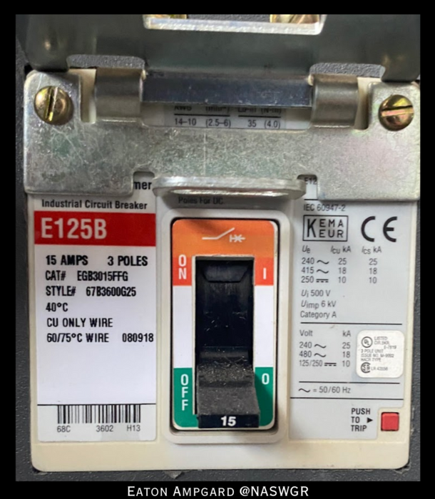 Eaton / Cutler Hammer Ampgard Medium Voltage Control Cell Section- 1750HP/4160V