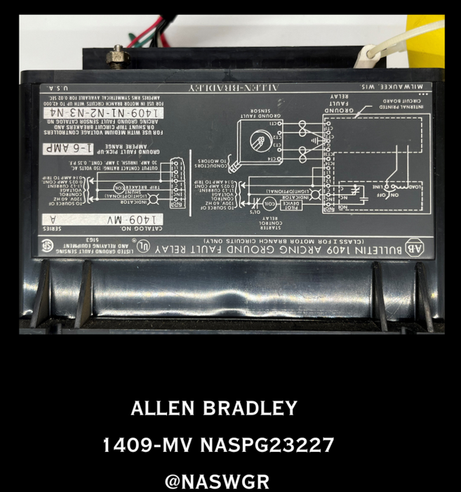 1409-MV - ALLEN BRADLEY 1409-MV ARCING GROUND FAULT RELAY