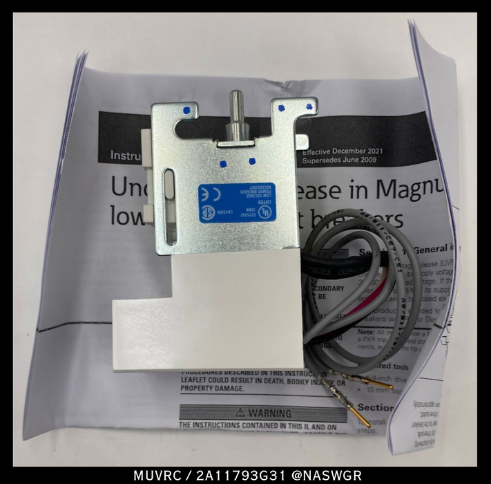 Eaton Magnum MUVRC / 2A11793G31 Undervoltage Device - 24vDC - Unused