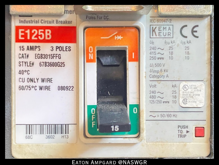 Eaton / Cutler Hammer Ampgard Medium Voltage Control Cell Section- 1250HP/4160V