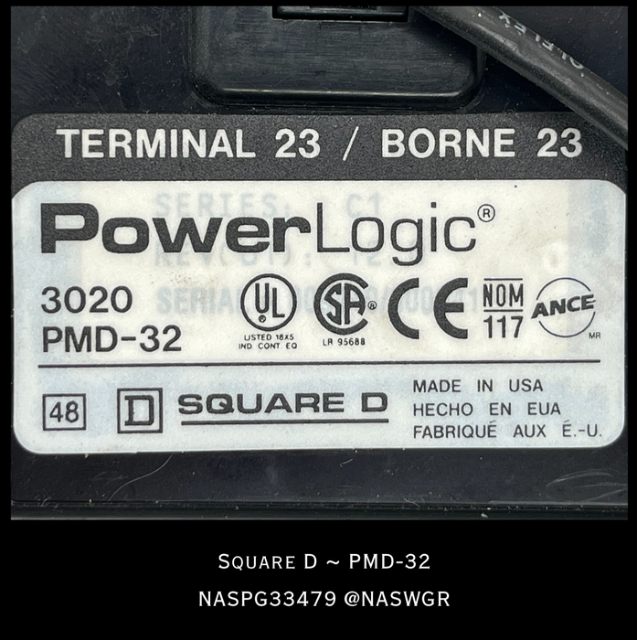 PMD-32 ~ Square D PMD-32 Power Logic Power Meter