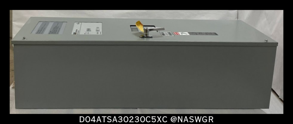 ASCO 4000 Series D04ATSA30230C5XC Automatic Power Transfer Switch - 230 Amps