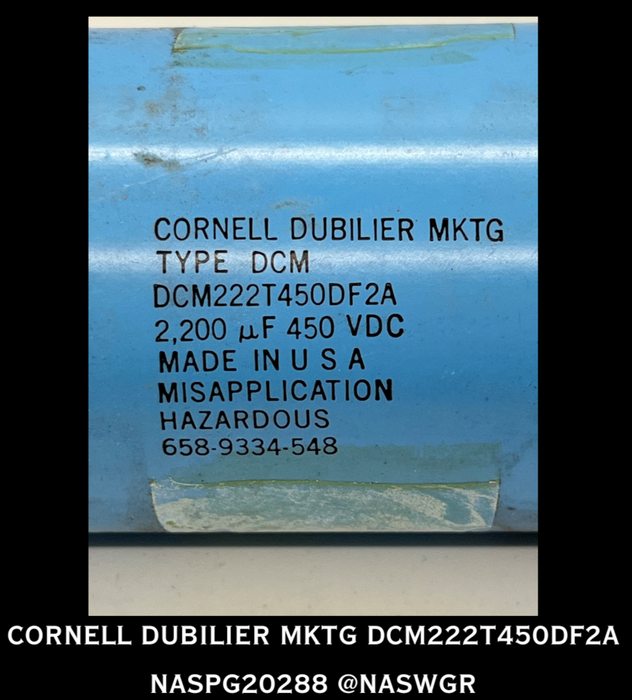 DCM222T450DF2A - CORNELL DUBILIER MKTG - DCM CAPACITOR